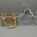 HIPHOP PANDA 2-Pack Diaper Caddy Organizer - Newborn Essentials Baby Registry Must Haves - Sturdy Nursery Storage Bin & Portable Car Caddy for Diapers & Wipes - Grey/Oatmeal Gift Set (Regular)