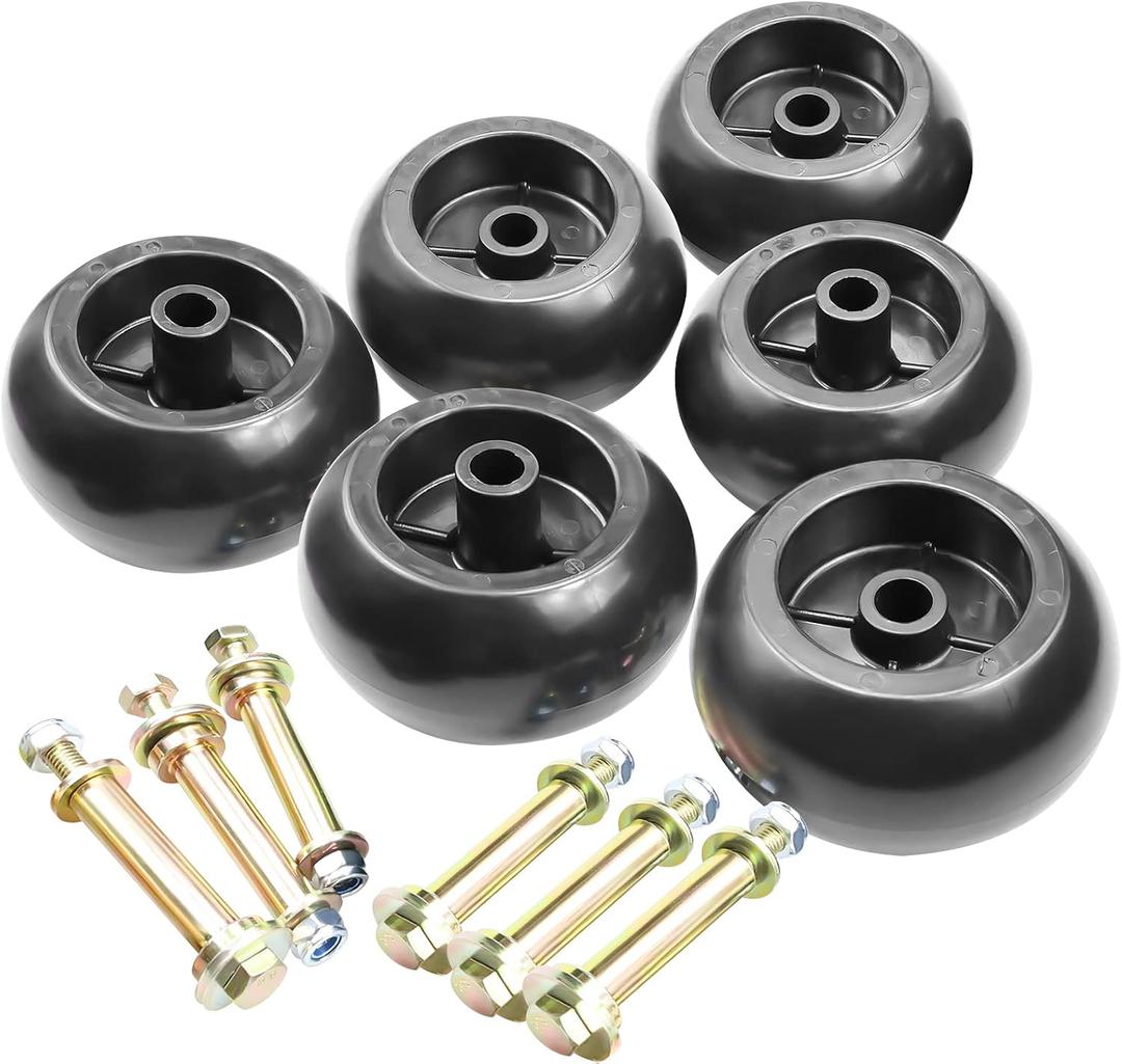 Anti Scalp Deck Wheel Kit Compatible with Bad Boy 022-5234-98 for Toro 1-603299 68-2730 for Kubota K5351-42110 K5371-42110 for Husqvarna 539 10 26-43 for Lawn-Boy 1-603299 68-2730 6 Pack