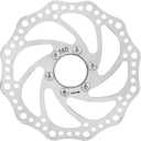Bicycle Brake Rotor, Stainless Steel Bike Brake Rotor Mountain Bike 160mm Threaded Hubs Brake Disc Rotor Flange Adapter with 6 Bolts (Pack of 1)