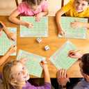 2 x COCHIE 25 Players Spring Easter Games for Family Adults Office Large Groups Party, Families Icebreaker Game Classroom Activities - Not Dice Included (Green)