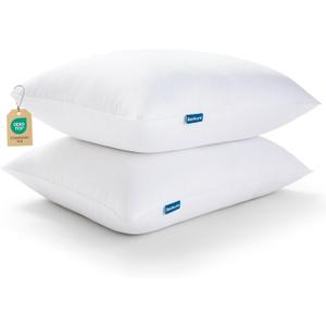 Bedsure Firm Pillows Queen Size Set of 2 - Bed Pillows 2 Pack for Sleeping, Hotel Quality Premium Down Alternative for Firm Supportive Filling for Side, Back Sleepers