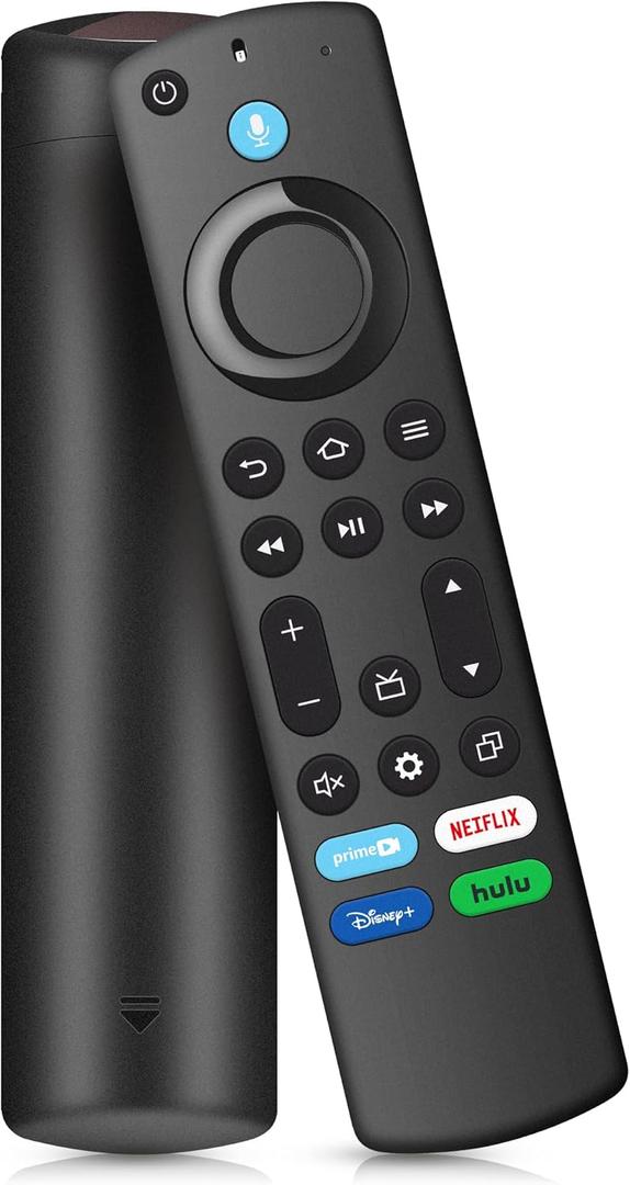 Replacement Voice Remote Control for Fire Series, TV Cube/Stick, Compatible with 4K Max/4K (1st/2nd Gen), (2nd/3rd Gen)/Lite/HD, Fit for Insignia/Pioneer Hisense and TCL Smart TV