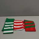 3 Pairs Christmas Striped Tights Full Length Tights Thigh High Stocking for Christmas Halloween Costume Accessory(3 Colors C, Adult Size)