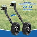 MOSHAY Roll Over Image to Zoom in Bicycle Training Wheels Fits 16 18 20 22 24 inch Variable Bike