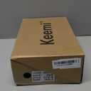 Keemi Ballroom Dance Shoes Leather Character Shoes for Women, Black Ankle Strap Dancing Heels for Latin Salsa Tango Flamenco Wedding,2.3" (8.5)