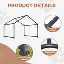Extra Large Dog Shade Shelter 4'x4'x3' Waterproof, Outdoor Tent Canopy with Three-Sided Breathable Mesh Windows for Pet Medium Large Dogs, Cats, Pigs