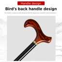 GUYUE Handcrafted Wooden Cane for Men & Women,Gentleman's Walking Sticks, Ergonomic Senior Canes, Natural Solid Wood Luxury Cane, Perfect for Gift-Giving