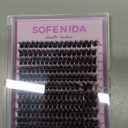 Lash Clusters Kit 80D Lash Clusters Kit 10-18mm Volume Eyelash Clusters D Curly Cluster Eyelash Extensions 3D Wispy Lashes Cluster DIY Lash Extension Kit(80D-10-18MIX Thick Kit)