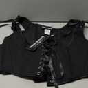 Scarlet Darkness Women's Underbust Corset Top Renaissance Medieval Lace-up Boned Fairycore Pirate Corsets US 6