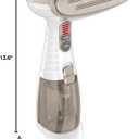 Conair Handheld Garment Steamer for Clothes, Turbo ExtremeSteam 1875W Fabric Steamer, Portable Handheld Design, Strong Penetrating Steam, White/Champagne