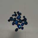 Sew on Rhinestones with Claws, Mixed Shapes Glass Rhinestones for Crafts, Costume, Shoes, Jewelry Making, Rings, Bracelets, Earrings, Necklaces, Belt(20 pcs),Peacock Blue