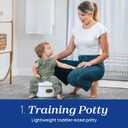 Chicco 3-in-1 Potty Training System, Toddler Training Potty, Toilet Topper, Step Stool, Easy-Clean, Anti-Slip Base, Adjustable Spray Shield