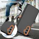 Rugged Phone Case for Samsung Galaxy A24 4G, with Belt Clip Holster & Kickstand Heavy Duty Shockproof Protective Full Body Case Cover for Samsung Galaxy A24 4G Phone (Orange)