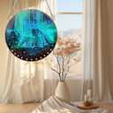 3 x hospitian DIY Hanging Aurora Mountain Diamond Art Pendant Painting Kit, Special Crystal Gem Craft Painting Kit Ornament