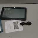 Large LED Digital Alarm Clock, Desk Bedside Clock with Night Light, Simple Operation, Snooze, Temperature Display,White(Black)