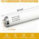 Konideke 30 Pack, F40T12/CW Fluorescent Bulbs, 40 Watt, 4100K Cool White, 4ft 48 inches, 2850 Lumens, G13 Medium Bi-Pin Base, Linear T12 Tube Light