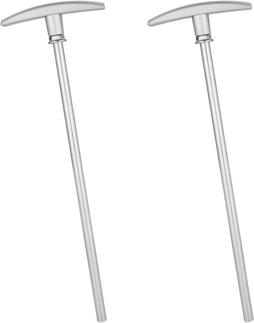 2pcs RV Waste Valve Extension Tubes, 9 Inch Long RV Sewer Hose Kit RV Sewer Valve Handle Replacement RV Replacement Parts (Rod Tube Included)