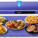 Warming Mat for Food,Full Surface Fast Heating,Roll Up Portable Food Warming Mat,6 Temperature Settings,Silicone Food Warmer with Longer Power Cord for Party,Buffets,Gathering,Holidays-25x16inch (Ocean Blue)