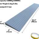 1" Rise Rubber Threshold Ramp for Doorways Heavy Duty Wheelchair Ramp, Non-Slip 1 Pack Gray Native Rubber Power Handicap Ramp for Skateboards, Strollers, Sweepers, Walkers Curb Ramp (SW-TPR25)