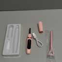 Heated Eyelash Curlers - Eye Lash Curler Heat - Mini Electric Eyelash Curler with LED Display 3 Temp Settings USB Rechargeable Natural Curling 24H Long Lasting for Women Makeup Tools Gifts
