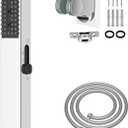 Hibbent All Metal RV Shower Head with Hose, High Pressure 4 Modes Handheld Showerhead for RV, Home, Camper, Travel Trailer, Shower head Replacement, 59'' Stainless Steel Hose with Holder, Chrome