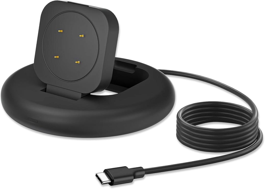 Charging Stand Compatible with Google Fitbit Ace LTE, Portable & Foldable Magnetic Charger with 3.3 Feet Charging Cord for Fitbit Ace LTE Smartwatch for Kids (Black)