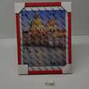 wyooxoo 12x16 Picture Frame Made of Solid Wood Red Photo Frames Display Pictures 11x14 with Mat or 12x16 Without Mat Colorful Frame For Tabletop Display or Wall