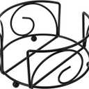 Black Iron Metal Coaster Holder Round Coaster Holder Vintage s Storage Rack Cool Home Decor for Home Office