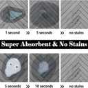 Dog Food Mats for Floors Absorbent, Pet Cat Food Mat - Quick Dry Dog Bowl Mats for Food and Water