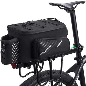 ROCKBROS Bike Rack Bag Bicycle Bag Trunk Rear Rack Bag Bike Panniers Bike Accessories Basket Storage Luggage Saddle Shoulder Bag 13L for E bike, Bicycle With Rain Cover Biking Accessories Gear, Small