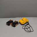 2-Pack 6.0Ah Battery Replacement for Dewalt 20v Battery and with DCB112 Battery Charger StationYellow