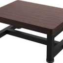 Step Stools for Adults Kids, Heavy Duty Non-Slip Wooden Stepping Stools with 500-LBS Capacity for Bedroom Kitchen Bathroom, Sturdy Bed Steps for High Beds with Rubber Feet, Easy to Assemble, Teak, 15.4"D x 11.8"W x 5.9"H