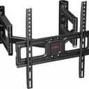 Perlegear Corner TV Wall Mount for Most 26-60 inch TVs up to 99 lbs, Full Motion Corner TV Mount with Dual Articulating Arms, Corner TV Bracket with Swivel Tilt Extension, Max VESA 400x400mm, PGCMF4