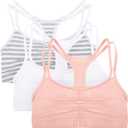 Fruit of the Loom Women's Spaghetti Strap Cotton Sports Bra - All-Day Comfort & Easy Movement - Fashion Colors (34)