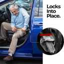 2 x Medical king Car Door Handle for Elderly (2 Pack) Assist for Elderly Assist Support Handle Multifunctin for Seniors and Handicapped 3 in 1 Seat Belt Cuter and Windo Braker Hammer