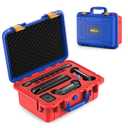 STARTRC GAMES Hard Carrying Case for Nintendo Switch 2, Professional Deluxe IP67 Waterproof, Soft Lining Hard Travel Case for Nintendo Switch 2 Console Pro Controller & Accessories (Red & Blue)