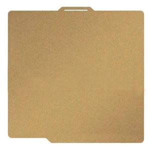 HzdaDeve PEI Sheet for Bambu Lab X1/X1C/P2S/P1P/P1S/A1 Carbon Build Plate Heated Bed Spring Steel Flexible Platform 257.5x257.5 mm Double Side Textured Board for 3D Printer (Gold)