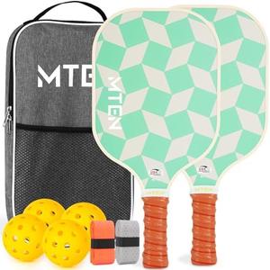 Pickleball Paddles, USAPA Approved Fiberglass Surface Pickleball Set with Pickleball Rackets, Pickleball Paddles Set ​for Men Women