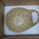Creative Co-Op Stoneware Colanders with Handles, Set of 2