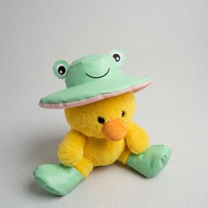 yellow plush chick wearing