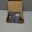 LWZH Privacy Pocket Door Lock Hardware, Hidden Handles, Privacy Pocket Door Lock with Push Automatic Bounce Switch (Black)