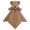 Doindute Baby Dark Brown Teddy Bear Soft Stuffed Animal Security Blanket, Plush Bear Character Lovey Blanket, Baby Shower/Nursery Gift, Newborn Infant Toddler Snuggle Blankie for Boys Girls, 14 Inches