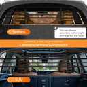 Topteng Adjustable Metal Pet Barrier for SUV, Car & Trucks Dog Car Guard gate Travel Barrier Big Dogs, Heavy-Duty Secure, Easy to Install & Store Universal Vehicles