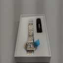 Classic Square Watches for Women with Roman Numerals Ladies Casual Dress Watch (Silver&Gold-Black)