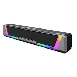 Bluedee Computer Speakers for Desktop PC, 3.5mm Aux PC Speakers for Desktop with Dynamic RGB Light, Wired USB Plug & Play Computer Sound Bar, Inline-Controlled Gaming Speakers for PC, Laptop