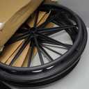 Wheelchair Wheel Replacement Parts 24 Inch, Wheelchair Wheel Replacement with Bearings and Hand Wheel, Non-Pneumatic Solid Wheelchair Rear Wheel (24 * 1(1 Pair))