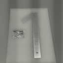 8 Inch Large Metal House Number for Outside, Modern Floating Home Address Numbers, Aluminum Silver Anti-Rust numbers for house for Garden Front Door Garage Apartment Signage,911 Visibility Signage (1)