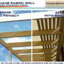 Windscreen4less 6'x25' Sun Shade Fabric Roll Shade Cloth Cover Wind Screen UV Block for Outdoor Pergola Patio Backyard Garden Greenhouse, Beige