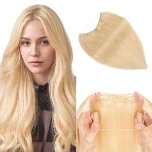 Halo Hair Extensions Real Human Hair, MY-LADY Adjustable Halo Extensions Real Human Hair, 12 inch Platinum Blonde Women's Long Straight Hair Invisible Wire Hair Extensions Halo Hair Extensions Real Human Hair, MY-LADY Adjustable Halo Extensions Real Human Hair, 12 inch Platinum Blonde Women's Long Straight Hair Invisible Wire Hair Extensions