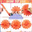 OBBOLO Wildflower Paper Flowers, 14 Pcs Paper Flowers Decorations for Wall, 8 in, 14 Inch Tissue Paper Flower for Wedding Party Baby Bridal Shower Nursery Wall Decor Bulletin Board Classroom